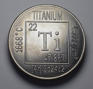 .999 Titanium Round - 1 Troy Ounce (31.1g) - POSIEDON