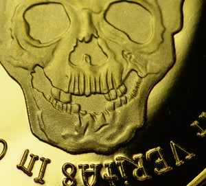 Memento Mori 'Owl & Skull' - 24ct Gold