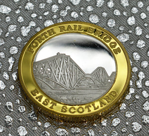 Forth Rail Bridge - Silver & 24ct Gold