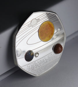 Our Solar System - Silver with Diamante, Colour & Shimmer/Sparkle Elements