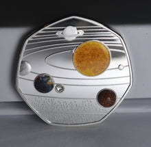 Load image into Gallery viewer, Our Solar System - Silver with Diamante, Colour &amp; Shimmer/Sparkle Elements