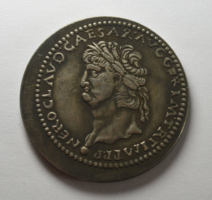 Roman Emperor Nero Sestertius Coin