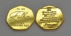 Father of the Bride, Wedding Day - 24ct Gold