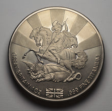 Load image into Gallery viewer, .999 Titanium Round - 1 Troy Ounce (31.1g) - ST GEORGE &amp; THE DRAGON