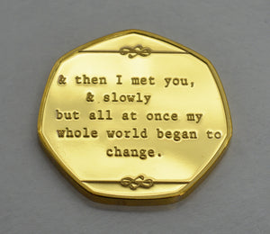 To My Groom, Wedding Day - 24ct Gold