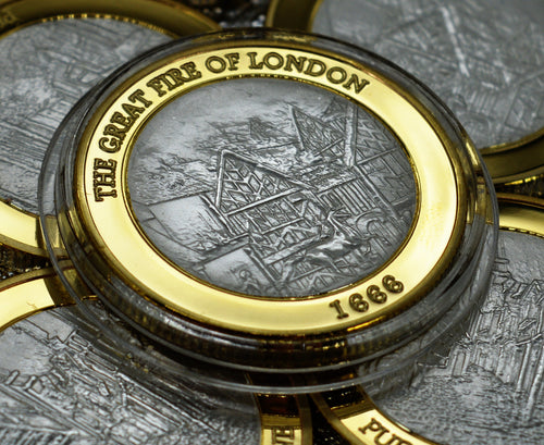 Great Fire of London - Silver & 24ct Gold