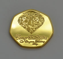 Load image into Gallery viewer, Congratulations on Your Wedding Day - 24ct Gold