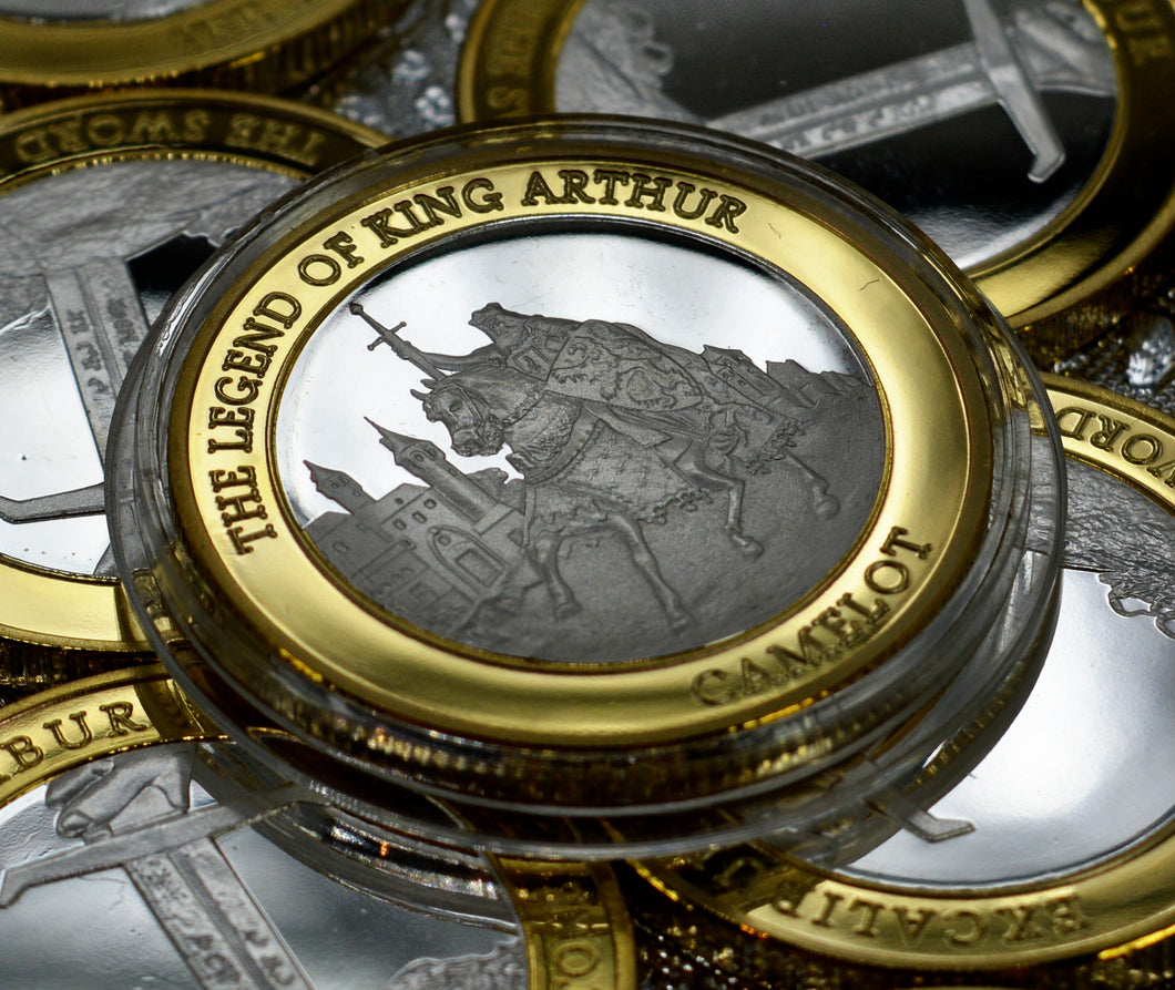 King Arthur, Excalibur - Silver & 24ct Gold