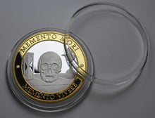 Load image into Gallery viewer, Memento Mori &#39;Skull, Hourglass &amp; Tulip&#39; - Silver &amp; 24ct Gold