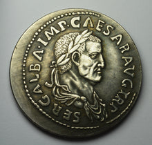 Load image into Gallery viewer, Roman Emperor Galba Coin with Victoria (Victory)