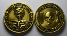 Load image into Gallery viewer, Memento Mori &#39;Skull, Hourglass &amp; Tulip&#39; - Antique Gold