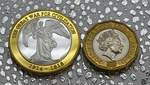 World War 1 Armistice - Silver & 24ct Gold