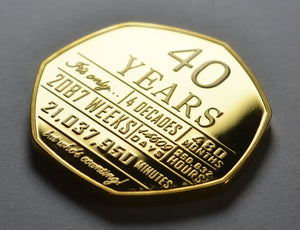 40th Birthday 'But Who's Counting' - 24ct Gold