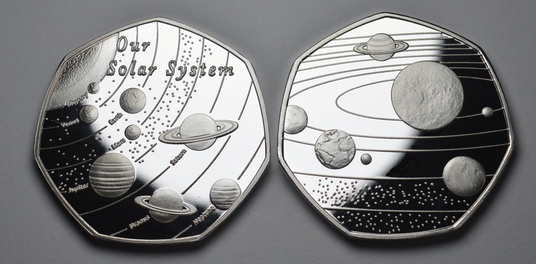 Coin Solar System Design Solar System - Silver – The Commemorative Coin Company