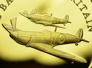 Spitfire, Battle of Britain - 24ct Gold