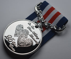25th Silver Wedding Anniversary Medal 'Distinguished Service & Bravery in the Field' in Case