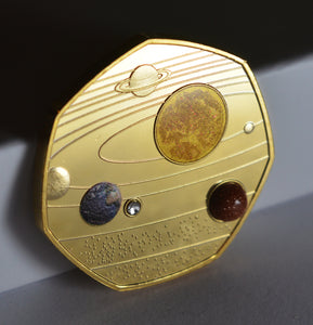 Our Solar System - 24ct Gold with Diamante, Colour and Shimmer/Sparkle Elements