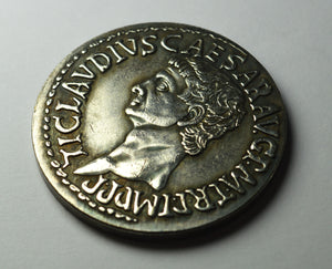 Roman Emperor Claudius Coin with Ceres