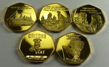 Load image into Gallery viewer, Full Set of &#39;20th Century News&#39; Iconic Events Series (24ct Gold)
