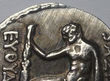 Load image into Gallery viewer, Ancient Greek Greco-Bactrian Coin 200BC. Euthydemus I with Herakles