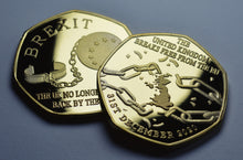 Load image into Gallery viewer, Brexit &#39;Breaking Free&#39; - 24ct Gold