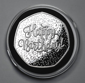 Boyfriend Birthday - 'Coin a Phrase' - Silver