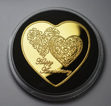 Load image into Gallery viewer, Happy Anniversary - Gold Heart