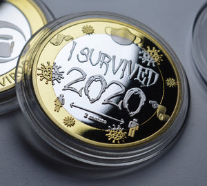 'I Survived 2020' - Silver & 24ct Gold