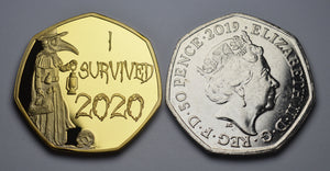 'I Survived 2020' Plague Doctor - Gold