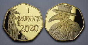 'I Survived 2020' Plague Doctor - Gold