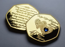 Load image into Gallery viewer, On Your 45th Wedding Anniversary with Sapphire Gemstone - Gold