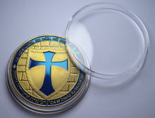 Load image into Gallery viewer, Knights Templar with Blue Enamel - 24ct Gold
