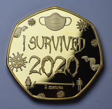 Load image into Gallery viewer, &#39;I Survived 2020&#39; - Gold