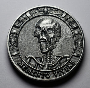 Memento Mori 'Tempus Fugit' - Antique Nickel