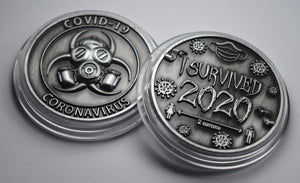 'I Survived 2020' - Antique Nickel
