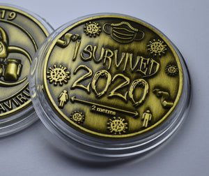 'I Survived 2020' - Antique Gold