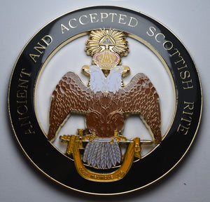 Masonic Emblem - 75mm - Ancient And Accepted Scottish Rite