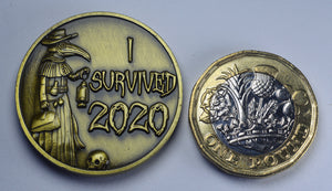 'I Survived 2020' - Plague Doctor - Antique Gold