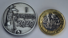 Load image into Gallery viewer, &#39;I Survived 2020&#39; - Plague Doctor - Antique Nickel