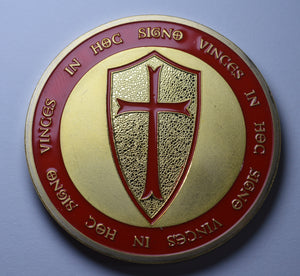 Knights Templar with Red Enamel - 24ct Gold
