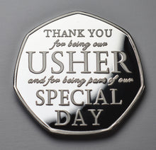 Load image into Gallery viewer, Thank You For Being Our Usher - Silver
