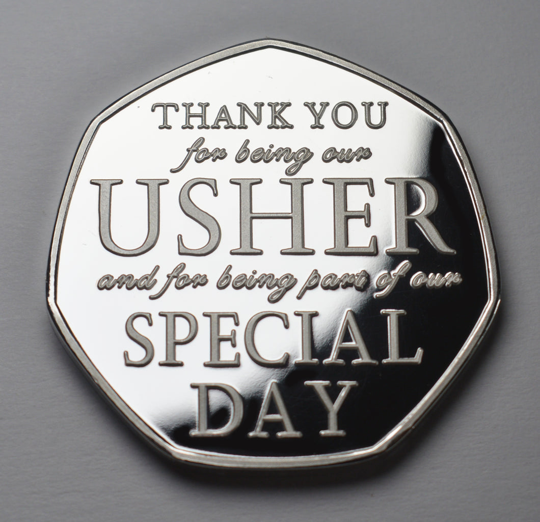 Thank You For Being Our Usher - Silver