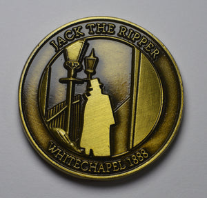 Jack the Ripper - Round Embossed - Antique Gold