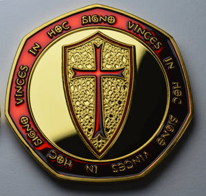 Knights Templar - 24ct Gold with Red Enamel