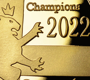 Women's European Football Championship 2022 Winners - 24ct Gold