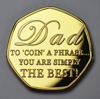 Father's Day 'To Coin a Phrase' Beer - 24ct Gold