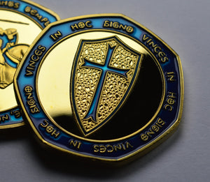 Knights Templar - 24ct Gold with Blue Enamel