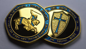 Knights Templar - 24ct Gold with Blue Enamel