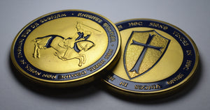 Knights Templar with Blue Enamel - 24ct Gold