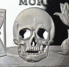 Load image into Gallery viewer, Memento Mori &#39;Skull Hourglass &amp; Tulip&#39; - Silver